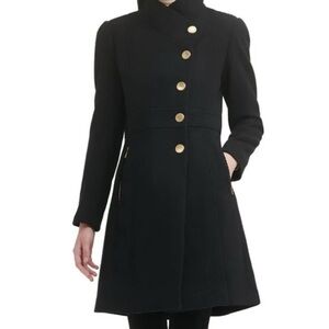 Guess Wool Coat Gold Hardware